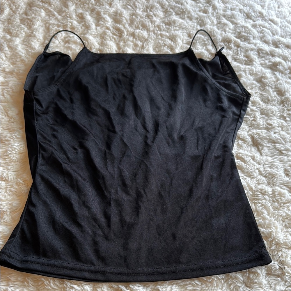 H&M Black Fitted Sleeveless Camisole